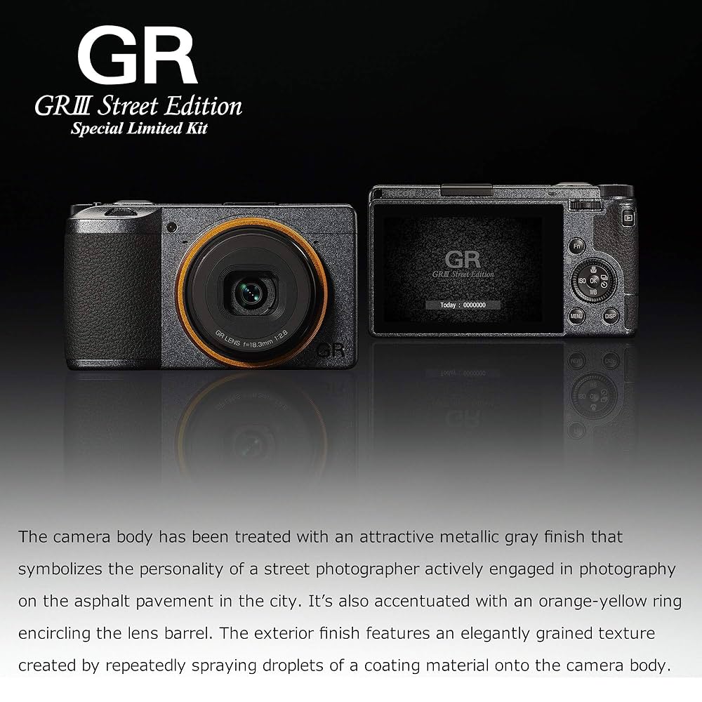 RICOH GRⅢ Street Edition［値下げ］ リコー、特別仕様モデル「RICOH GR III Street Edition」を3/31